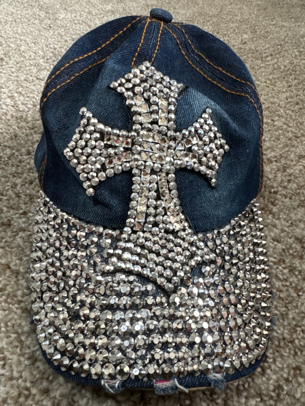 Beaded ball hat